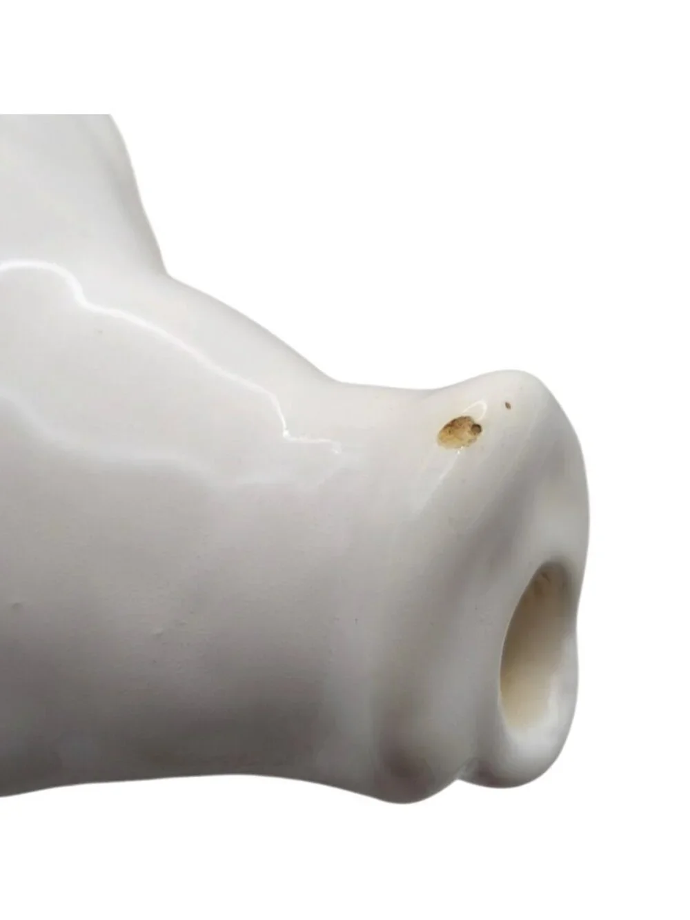 Schmid Brothers Pig Shaped White Ceramic Water Pitcher Farmhouse Barnyard Piggy